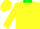 Silk - YELLOW, green collar, yellow 'B' on