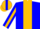 Silk - BLUE, gold stripe, gold stripe on blue