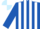 Silk - Royal Blue and White stripes, Light Blue and White quartered cap