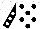 Silk - White, Black spots, Black sleeves, White spots