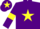 Silk - Purple, yellow star, armlets and star on cap