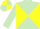 Silk - Light Green and Yellow diabolo, quartered cap