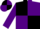 Silk - Black and purple (quartered), reversed sleeves