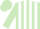 Silk - Light Green and White stripes, Light Green cap