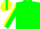 Silk - Green, yellow circled 'A', green stripe