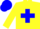 Silk - Yellow, blue cross, blue cap