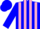 Silk - Blue, pink stripes, blue cap