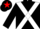 Silk - Black, White cross belts, Black cap, Red star