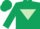Silk - Dark green, light green inverted triangle