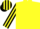 Silk - Yellow,  Yellow Stripes on Black