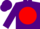 Silk - PURPLE, red disc, purple cap