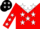 Silk - Red, White Yoke, White 'BF', White Stars