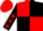 Silk - Red and Black (quartered), Black sleeves, Red stars, Red cap