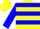 Silk - Yellow, Blue 'A', Blue Hoops on Sleeves