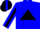 Silk - Blue, Black Yolk, Black Triangle Panel