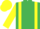 Silk - EMERALD GREEN, yellow braces, yellow sleeves & cap