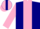 Silk - Navy Blue, Pink Panel, Pink Sleeves