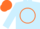Silk - Light blue, orange circle, orange cap