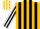 Silk - GOLD, white and black stripes, white and