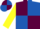 Silk - Maroon and Royal Blue (quartered), Yellow sleeves