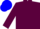 Silk - Maroon, blue 'E', blue cap