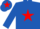 Silk - ROYAL BLUE, red star, royal blue cap, red star
