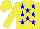 Silk - Yellow, Blue Stars