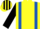 Silk - Yellow, Royal Blue braces, Black sleeves, Black and Yellow striped cap
