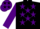 Silk - BLACK, purple stars and sleeves, purple