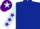 Silk - Dark Blue, Light Blue sleeves, Purple stars, Purple cap, Light Blue star