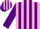 Silk - Pink and Purple stripes, Purple sleeves