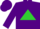 Silk - Purple, Lime Green Triangle, Green Band