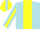 Silk - POWDER BLUE, yellow 'C', yellow stripe