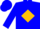 Silk - Blue, Gold Diamond 'A' Logo, Gold