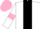 Silk - White, Black stripe, White sleeves, Pink armlets, Pink cap