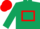 Silk - Dark Green, Red hollow box, Red cap