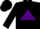 Silk - Black, Yellow 'B' in Purple Triangle