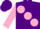 Silk - Purple, large Pink spots and sleeves