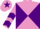 Silk - Mauve and Purple diabolo, chevrons on sleeves, Mauve cap, Purple star