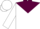 Silk - White, maroon yoke, maroon emblem, white