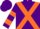 Silk - Purple, Orange cross belts, hooped sleeves