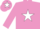 Silk - Mauve, White star and star on cap