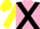 Silk - Pink, Black cross belts, Yellow sleeves and cap