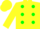 Silk - Yellow, Green spots, Yellow Sleeves,