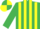 Silk - Emerald Green and Yellow stripes, Emerald Green sleeves, quartered cap