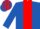 Silk - ROYAL BLUE, red panel, striped cap