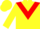 Silk - Yellow, Red Chevron, Red Bars on Yellow