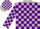 Silk - Light grey, Purple Blocks, Purple