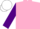 Silk - PINK, purple sleeves, white armlet, white cap