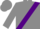 Silk - Grey, Purple Sash and 'A', Purple